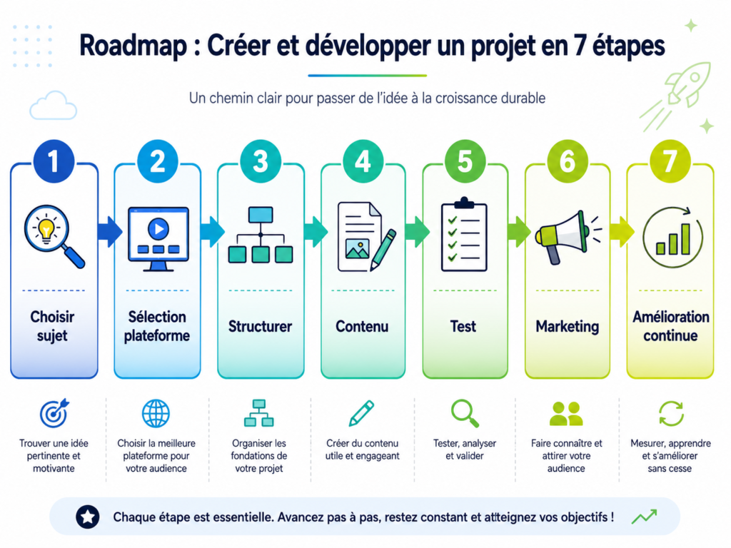 Créer formation en ligne : processus 7 étapes